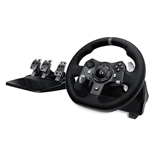 Logitech G G920 Dual-Motor Feedback Driving Force Racing Wheel с отзывчивыми педалями для Xbox One — черный