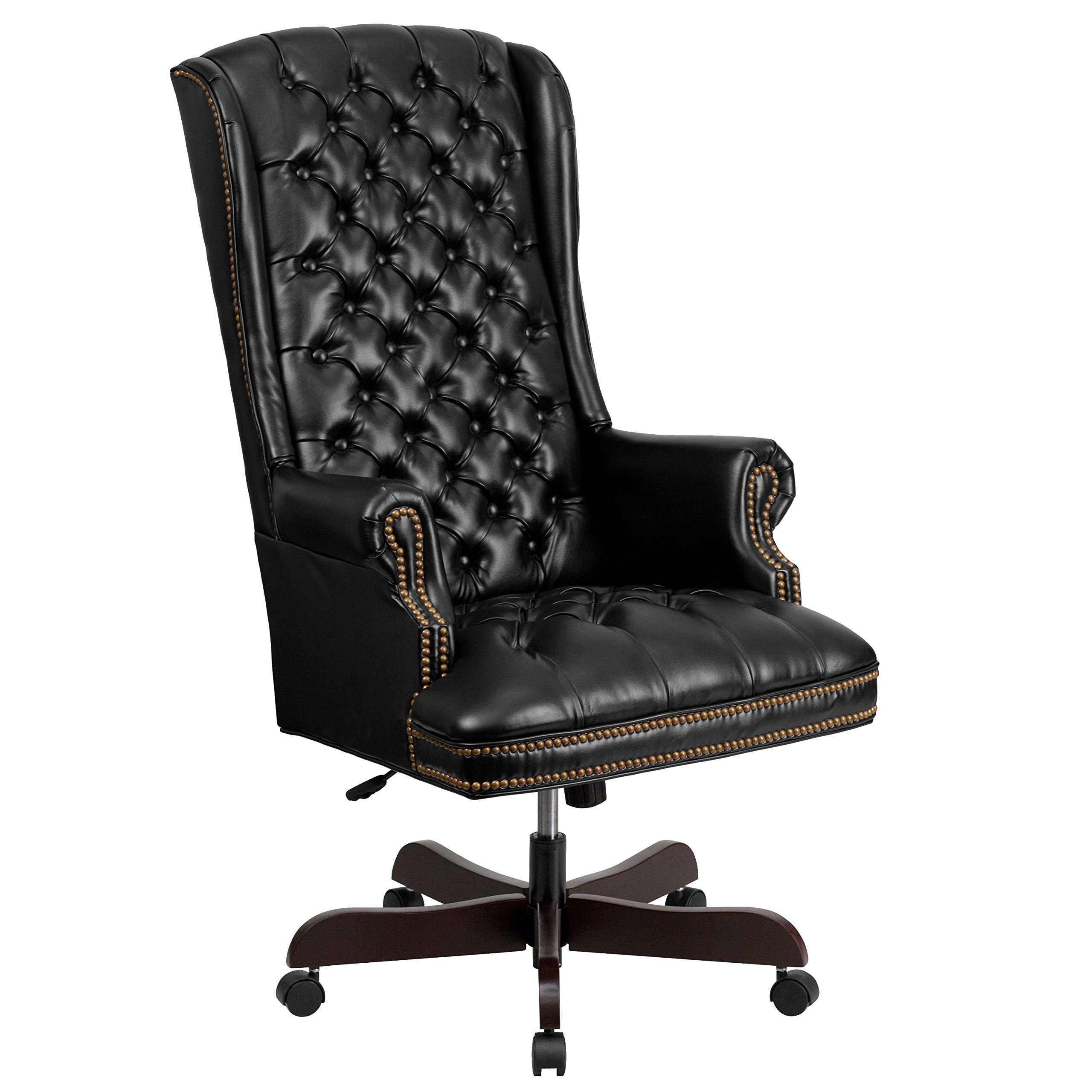 Flash Furniture Традиционное офисное кресло с высокой спинкой из тафтинговой кожи