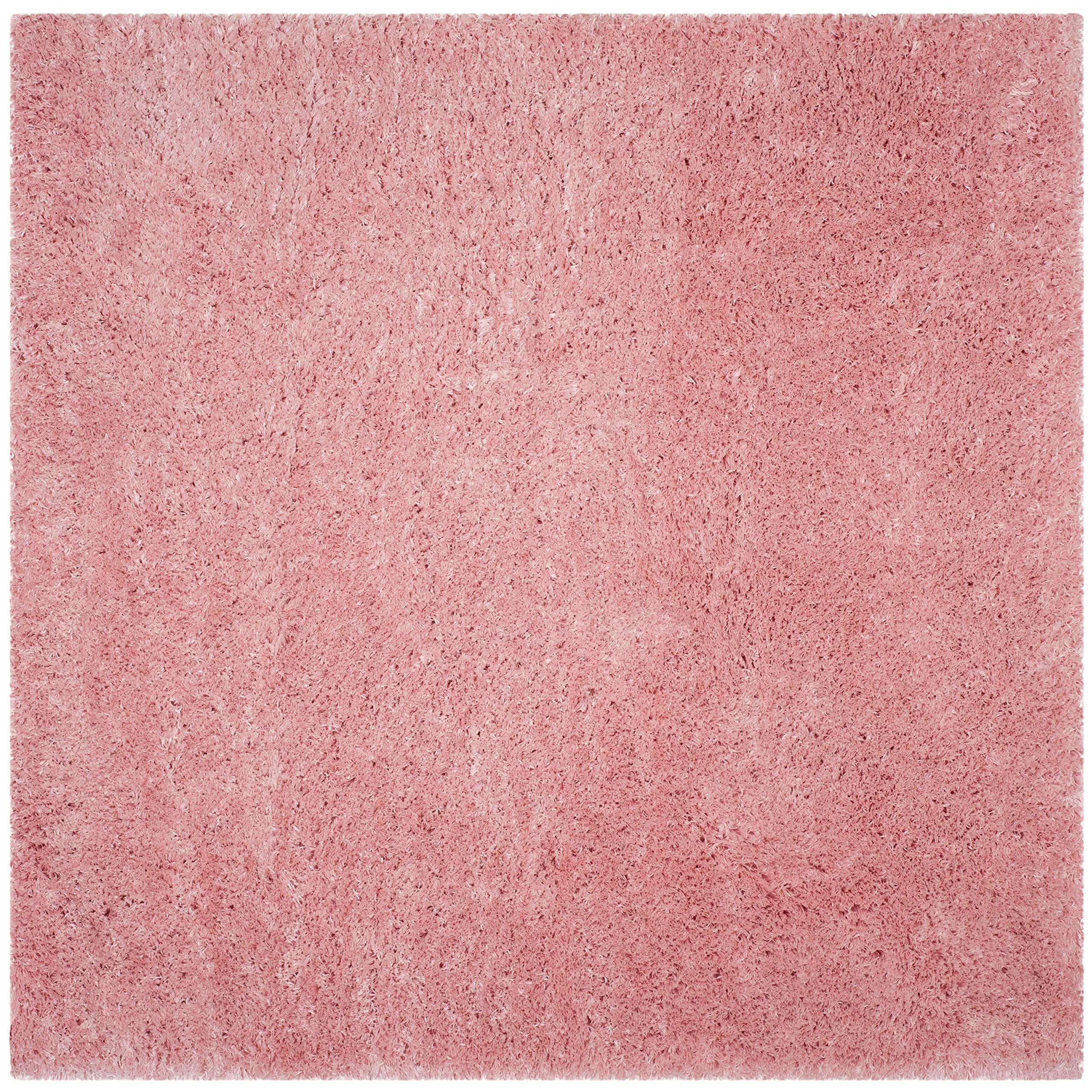 Safavieh Polar Shag Collection 5 футов 1 дюйм квадратный светло-розовый коврик PSG800P Solid Glam 3 дюйма очень толстый коврик