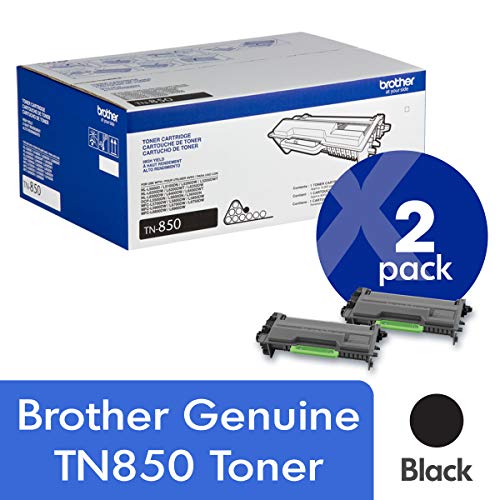  Brother Подлинный картридж с черным тонером увеличенной емкости TN850 с 2 упаковками и картриджем с ресурсом приме...