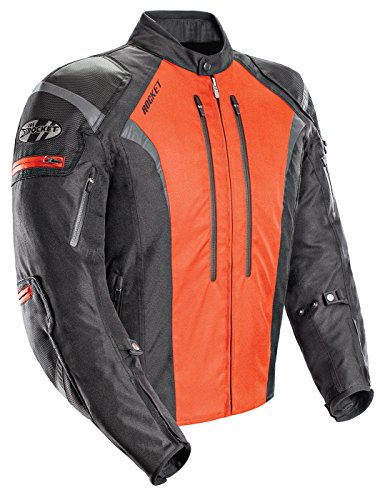 Joe Rocket Черная/оранжевая текстильная куртка Atomic 5.0 - X-Large