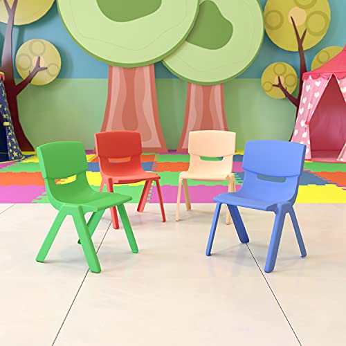 Flash Furniture Пластиковый штабелируемый школьный стул с высотой сиденья