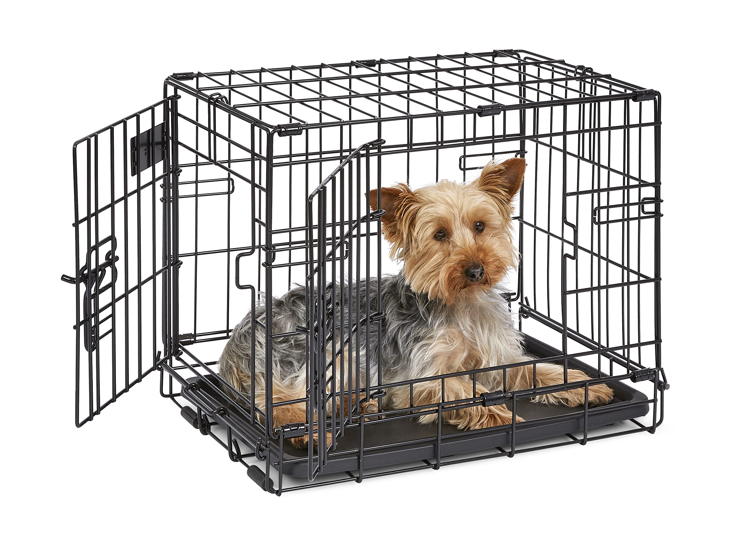 MidWest Homes for Pets Недавно улучшенная одно- и двухдверная клетка для собак iCrate