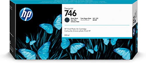 HP 746 Матовый черный оригинальный картридж объемом 300 мл (P2V83A) для широкоформатных принтеров DesignJet Z6 и Z9+