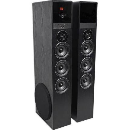 Rockville TM150B Черные колонки в корпусе Tower для домашнего кинотеатра 10 'Sub / Blueooth / USB