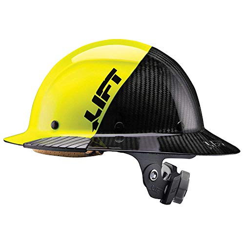 LIFT Safety DAX Carbon Fibre Full Brim 50-50 (желтый/черный)