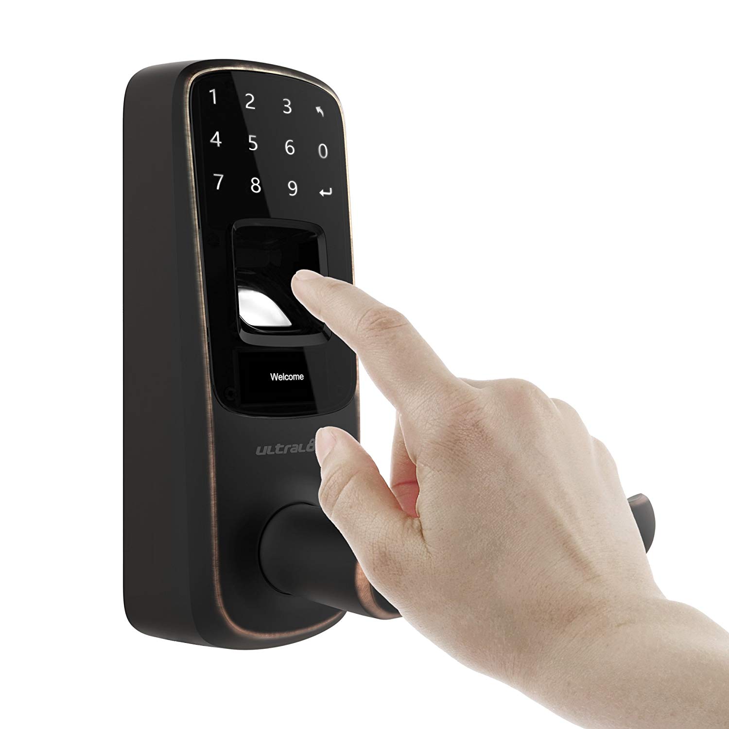 U-tec Ultraloq UL3 BT Bluetooth с поддержкой отпечатков пальцев и сенсорного экрана Smart Lock (состаренная бронза)