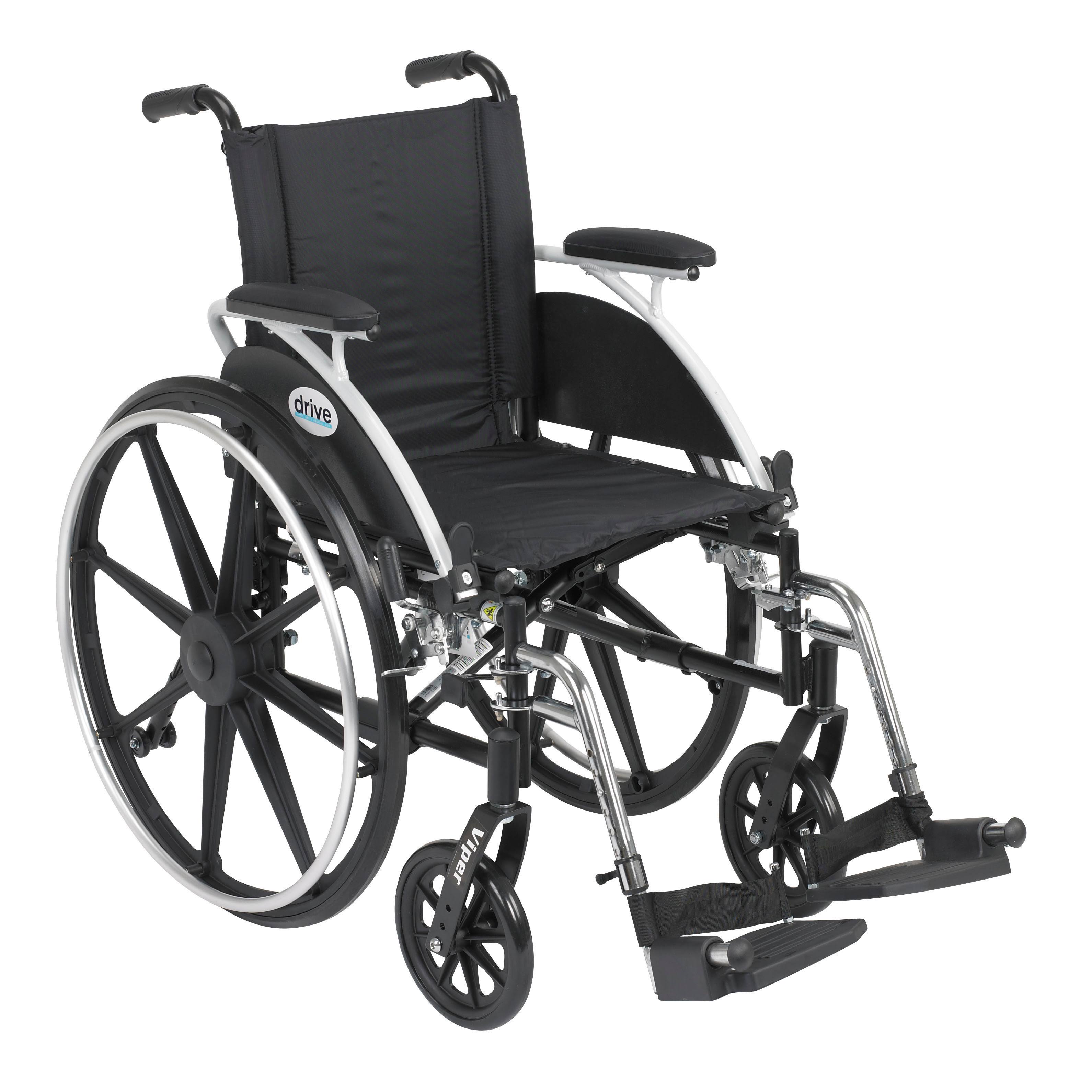  Drive Medical "Инвалидное кресло Viper с различными стилями откидных подлокотников и опциями переднего крепления,...