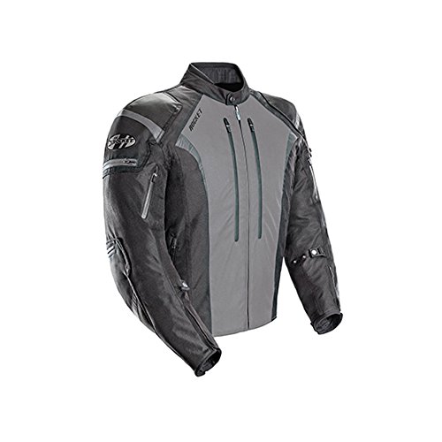 Joe Rocket Текстильная дорожная мотоциклетная куртка Atomic 5.0 — черный/серый/средний размер