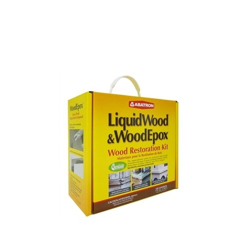 Abatron Комплект Wood Restoration 4 Quart включает 2 литра LiquidWood Epoxy Wood Hardener/Consolidant и 2 литра WoodEpox Epoxy Wood Filler