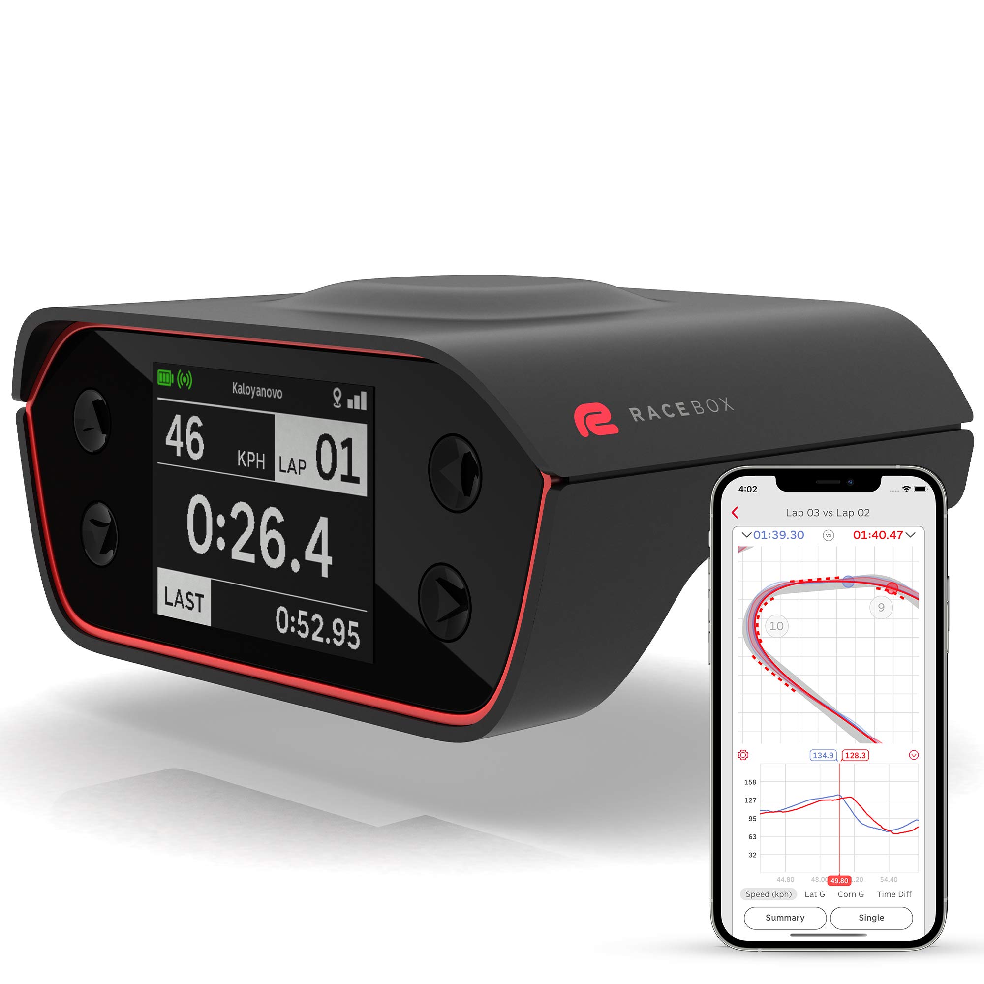  RaceBox Официальный измеритель производительности на основе GPS 10 Гц с мобильным приложением - Таймер круга авто...