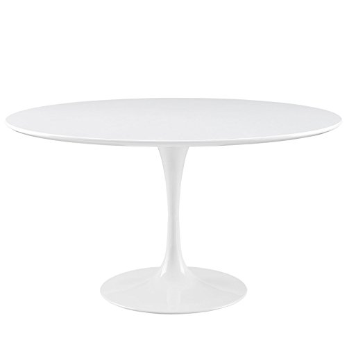 Modway Круглый обеденный стол Lippa 54' белого цвета