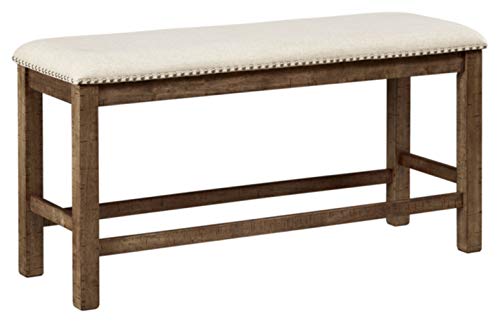 Ashley Furniture Фирменный дизайн - скамья для столовой с высотой столешницы Moriville - серовато-коричневый