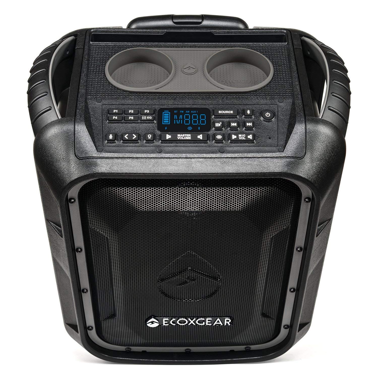  ECOXGEAR EcoBoulder+ GDI-EXBLD810 Прочный водонепроницаемый плавающий портативный Bluetooth Беспроводной 100-ваттный динамик и...