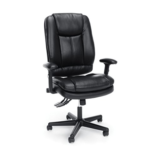 OFM ESS Collection Эргономичное кожаное кресло руководителя с высокой спинкой черного цвета (ESS-6050)