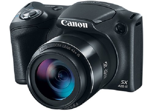 Canon PowerShot SX420 IS (черный) с 42-кратным оптическим зумом и встроенным Wi-Fi