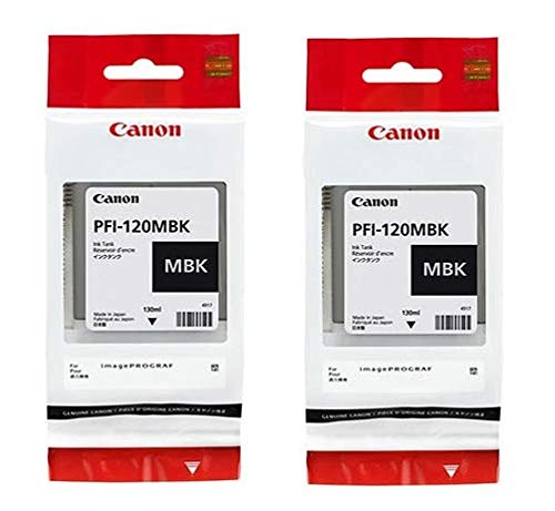 Canon PFI-120MBK 2 пигментные матовые черные чернила емкостью 130 мл в розничной упаковке