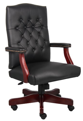 Boss Office Products Классическое кресло Executive Caressoft с отделкой из красного дерева