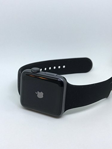 Apple Часы Series 2 для iPhone - алюминиевый корпус 42 мм «Серый космос» с черным спортивным ремешком