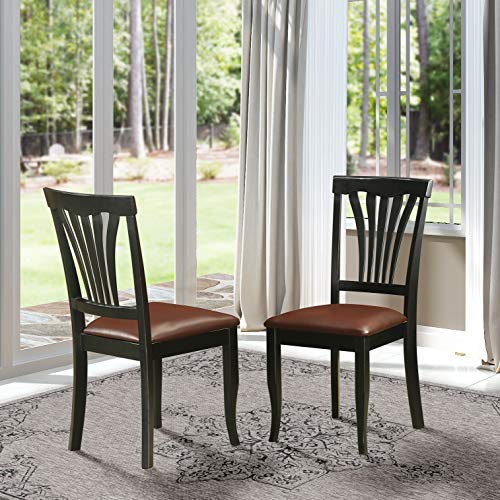 East West Furniture AVC-SBR-C Набор стульев для столовой с микрофиброй