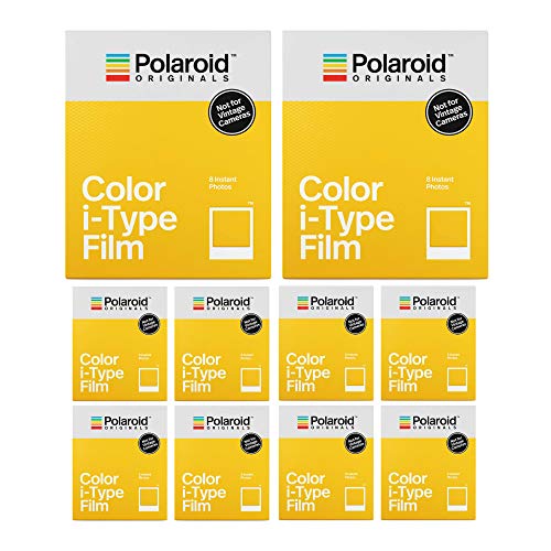 Polaroid Originals Стандартная цветная мгновенная пленка для камер i-Type (80 кадров) (4XX10)