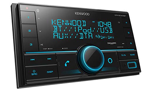  KENWOOD DPX304MBT Встраиваемый в приборную панель цифровой медиа-ресивер с двойным DIN и Bluetooth (не воспроизводит компа...