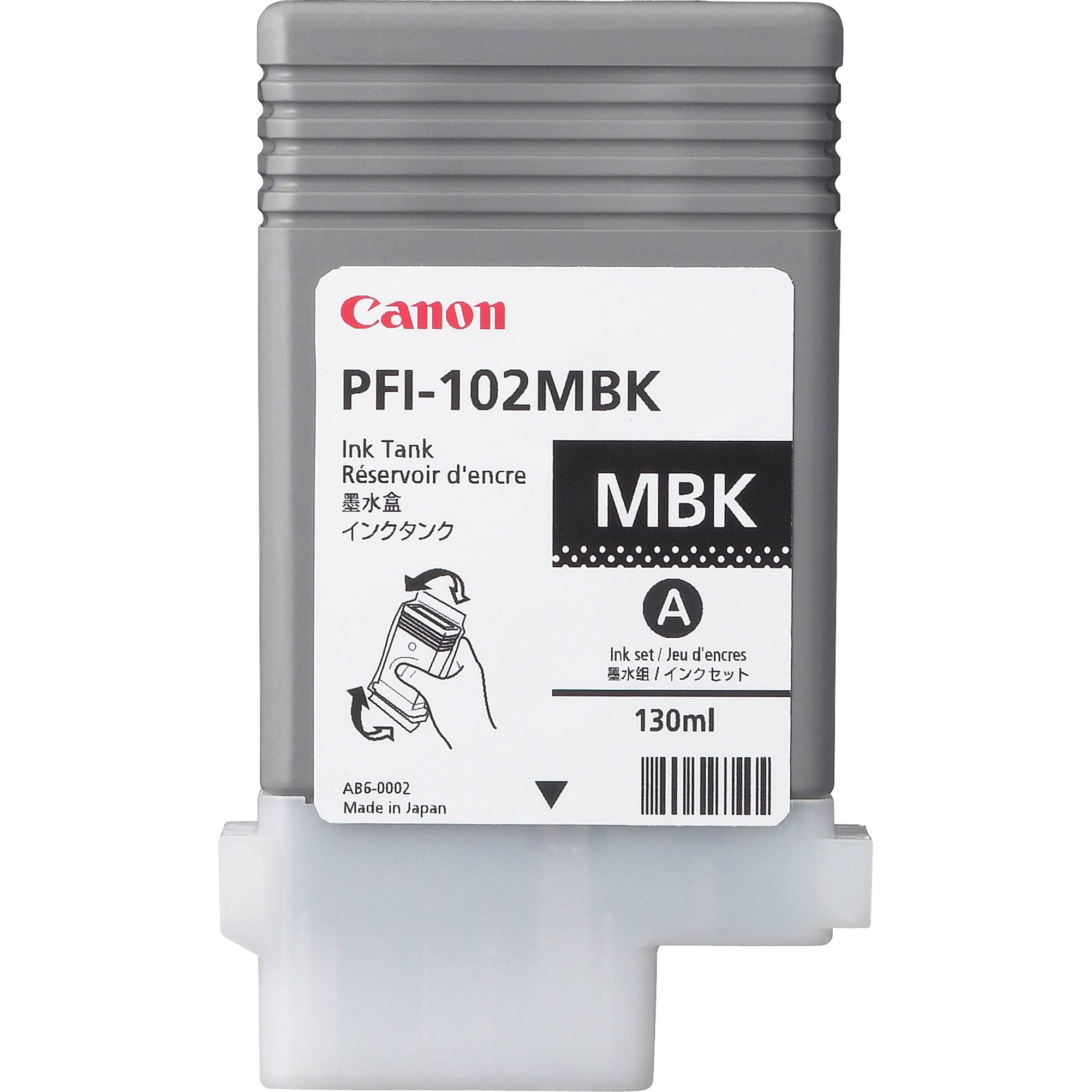 Canon Ipf PFI-102MBK Matte Black Ink Tank 130 мл для моделей 500 600 700