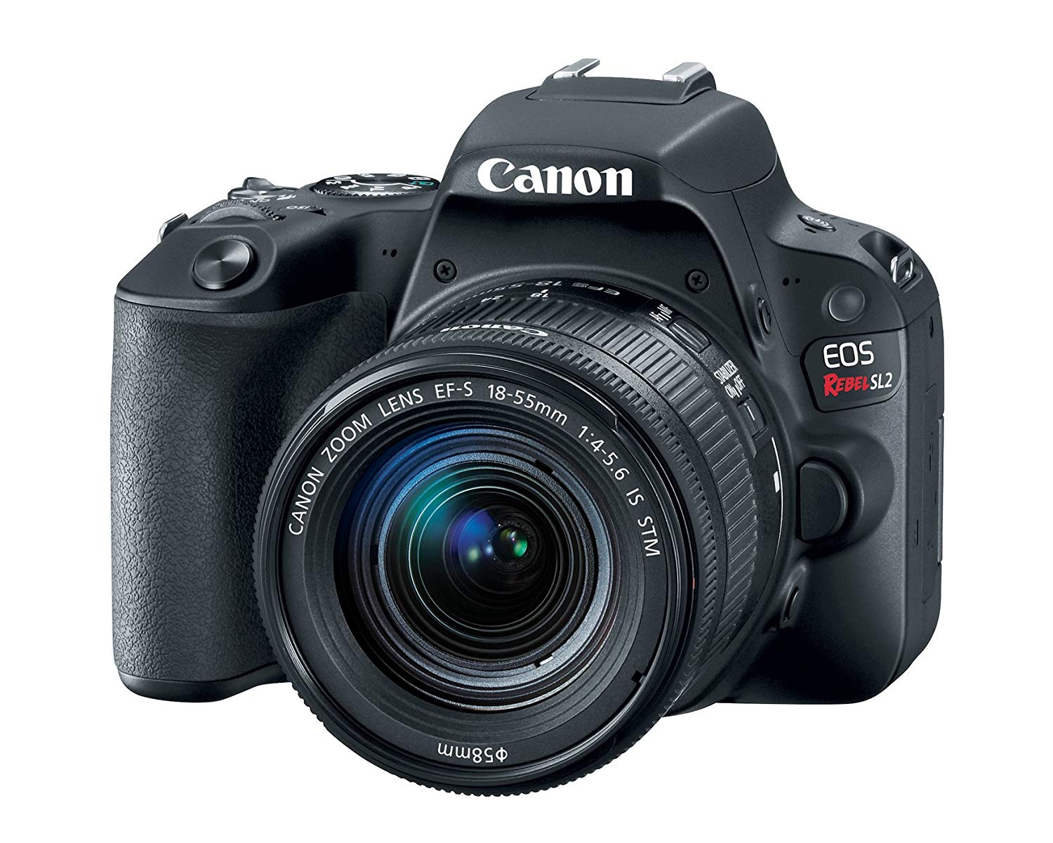 Canon Цифровая зеркальная камера EOS Rebel SL2 с объективом EF-S 18-55 мм STM - Wi-Fi включен