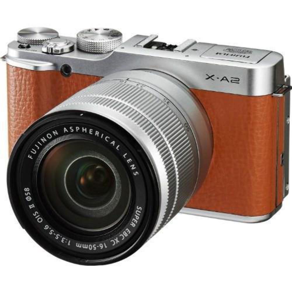  EBasket Fujifilm X-A2 беззеркальная цифровая камера с объективом 16-50 мм (коричневый) - международная версия (без гарантии)...