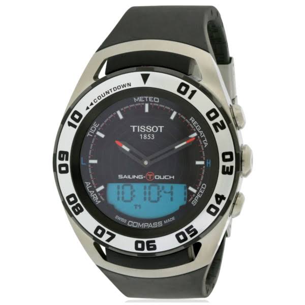 Tissot Многофункциональные часы Sailing-Touch с резиновым ремешком T056.420.27.051.01