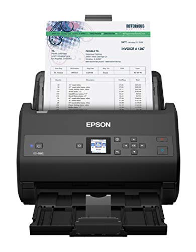 Epson Workforce ES-865 Высокоскоростной цветной дуплексный сканер документов с драйвером Twain