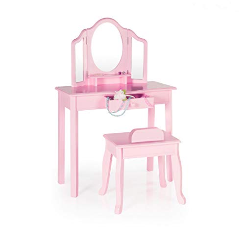Guidecraft Туалетный столик и табурет - Розовый: Детски...