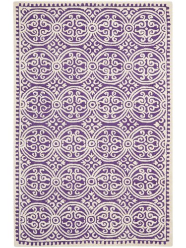 Safavieh Ковер фиолетового цвета и цвета слоновой кости (12 футов в длину x 9 футов в ширину)