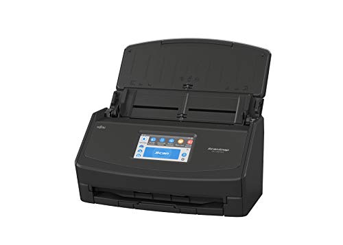 FUJITSU ScanSnap iX1500 Цветной дуплексный сканер документов с сенсорным экраном для Mac и ПК (черная модель)