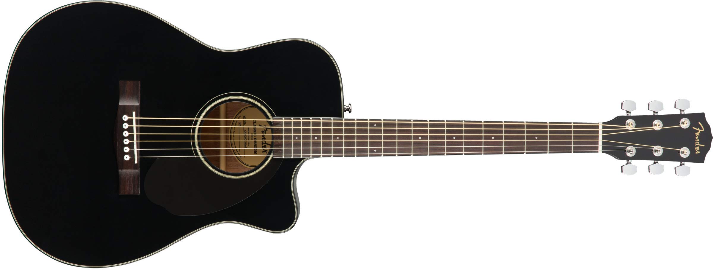 Fender CC-60SCE Концертная акустическая гитара - черный...