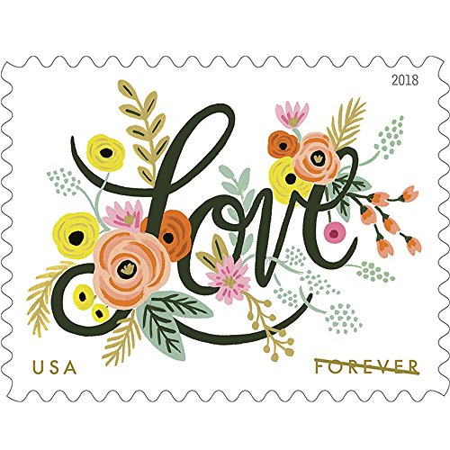  USPS Почтовые марки «Любовь расцветает» первого класса навсегда свадебные марки «Любовь ко дню святого Вален...