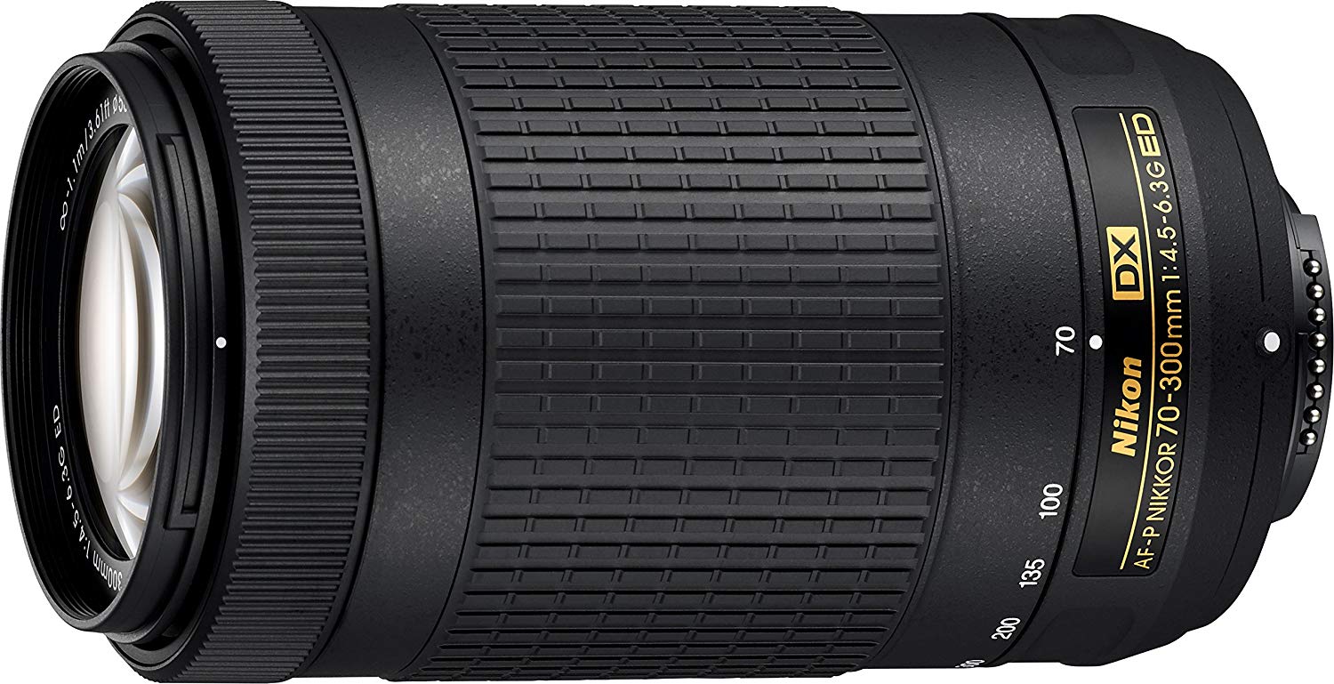 Nikon Объектив  AF-P DX NIKKOR 70-300mm f / 4.5-6.3G ED VR для цифровых зеркальных камер  Восстановленный