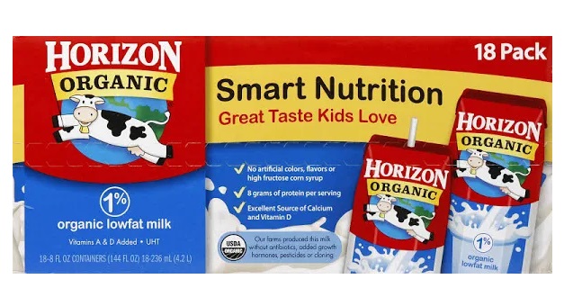 Horizon Organic Обезжиренное молоко - 18 штук по 8 жидк...